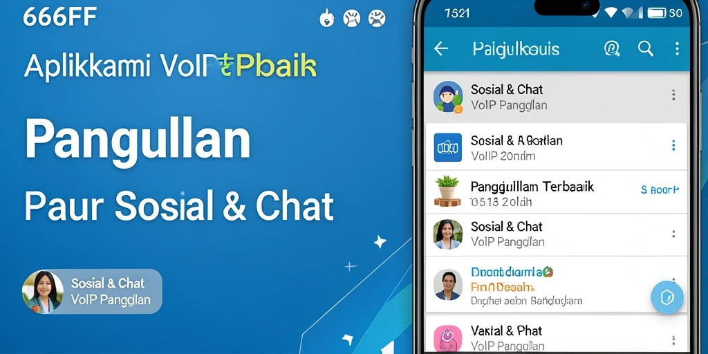 Antarmuka 666FF menampilkan fitur VoIP Panggilan yang mudah digunakan.
