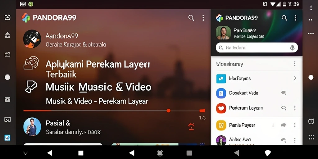 Antarmuka PANDORA99 yang sederhana memudahkan pengguna merekam layar secara efisien.