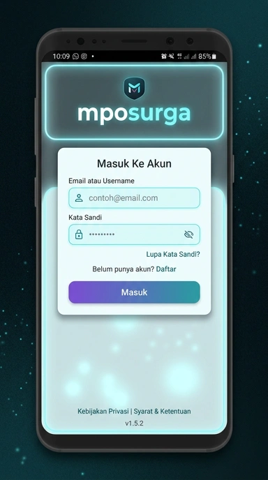 Panduan Masuk Akun Mposurga untuk Pengguna Android
